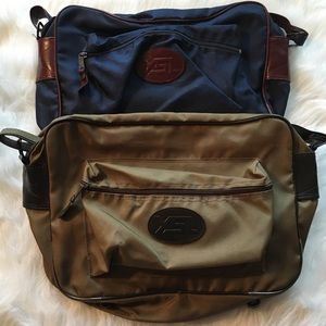 TWO Vintage Yves Saint Laurent Messenger Gym bags